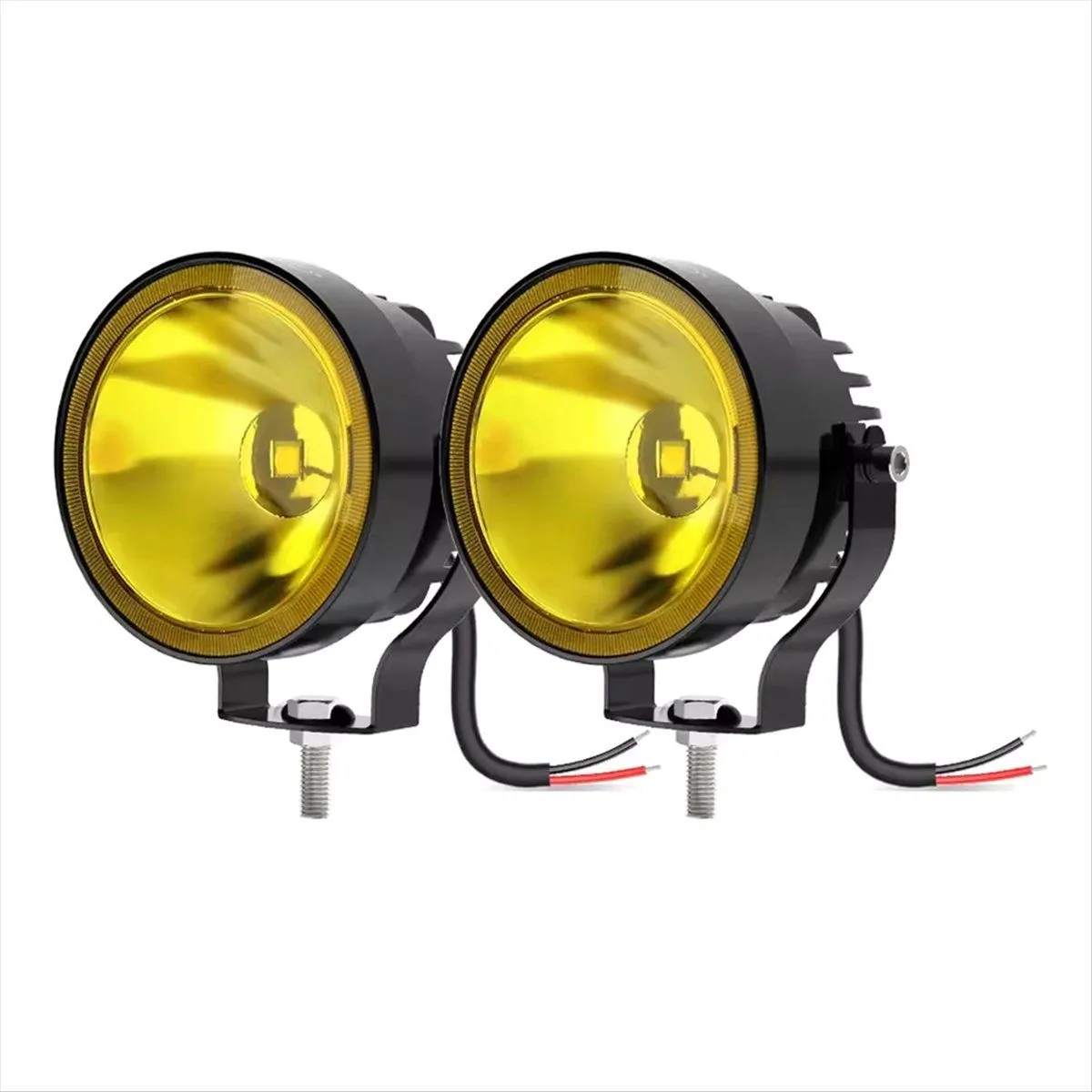2 Pcs 4 Inch Led Work Light for Motorcycle Atv Compatible with Universal