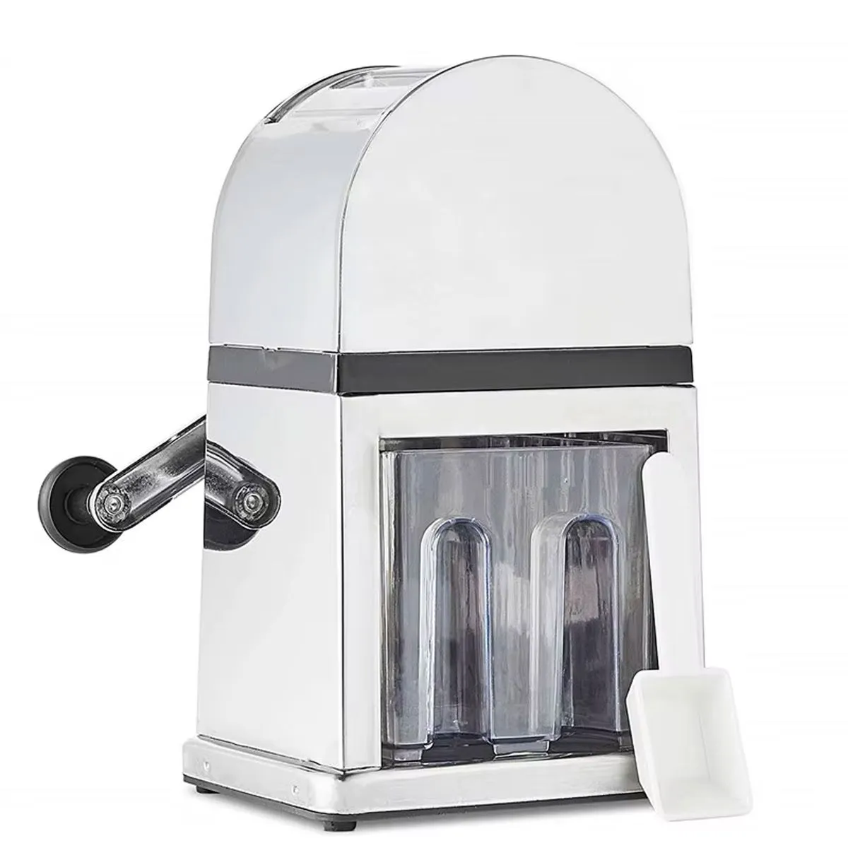 Manual Ice Crusher Stainless steel Hand Crank Shaved Ice Breaker
