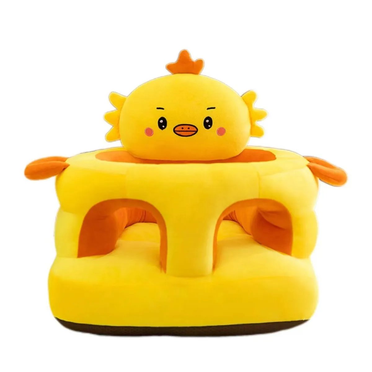 Baby Sofa Support Seat Cover Plush Chair Learning to Sit - Yellow