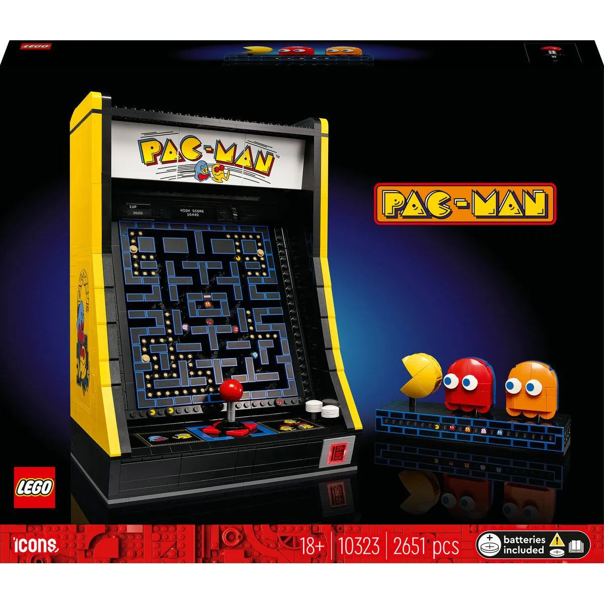 LEGO® Icons PAC-MAN Arcade 10323 Building Toy Set - 2,651 Pieces