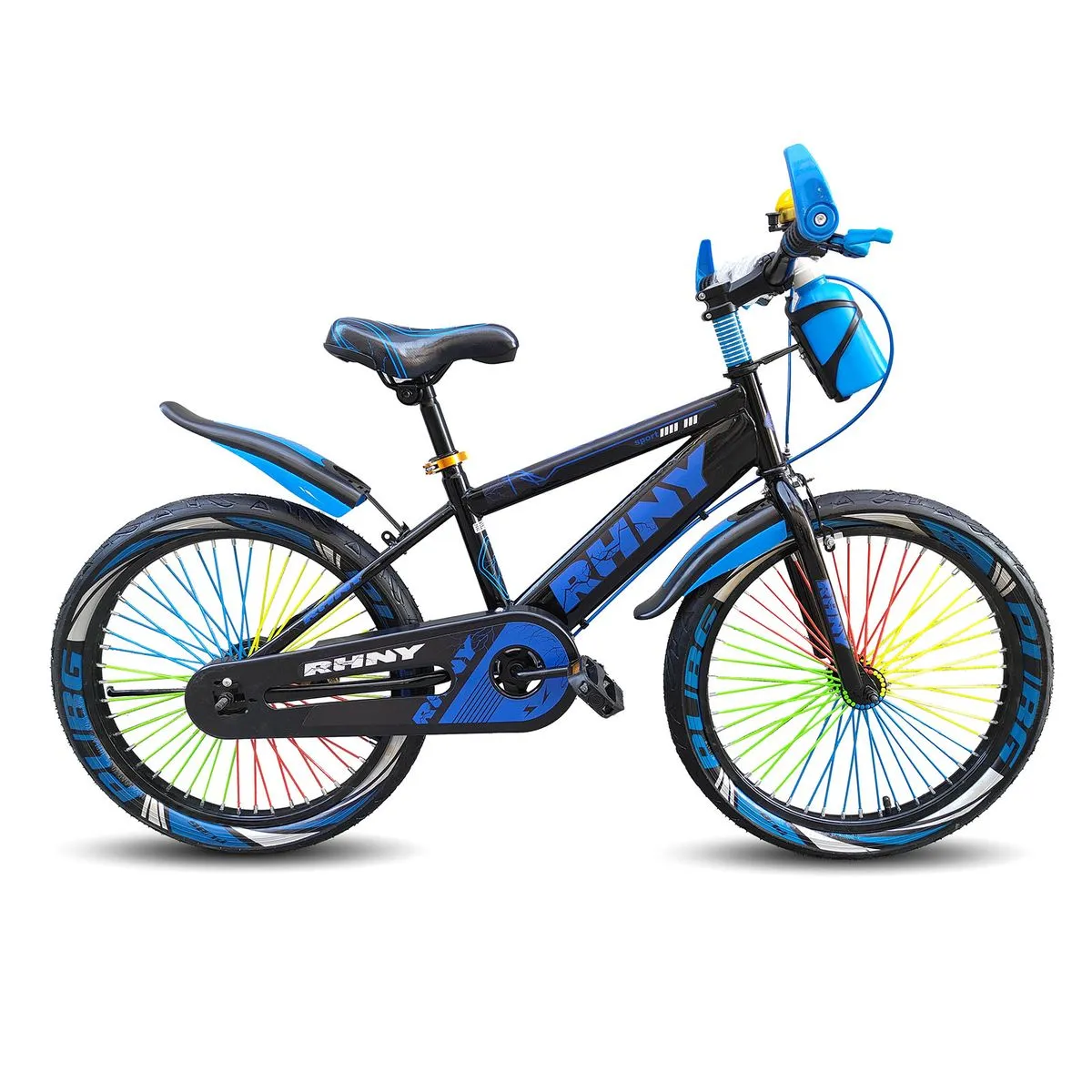 Los Angeles Kids Bicycle, 2.5" Colorful Tire Kids Bicycle - Blue