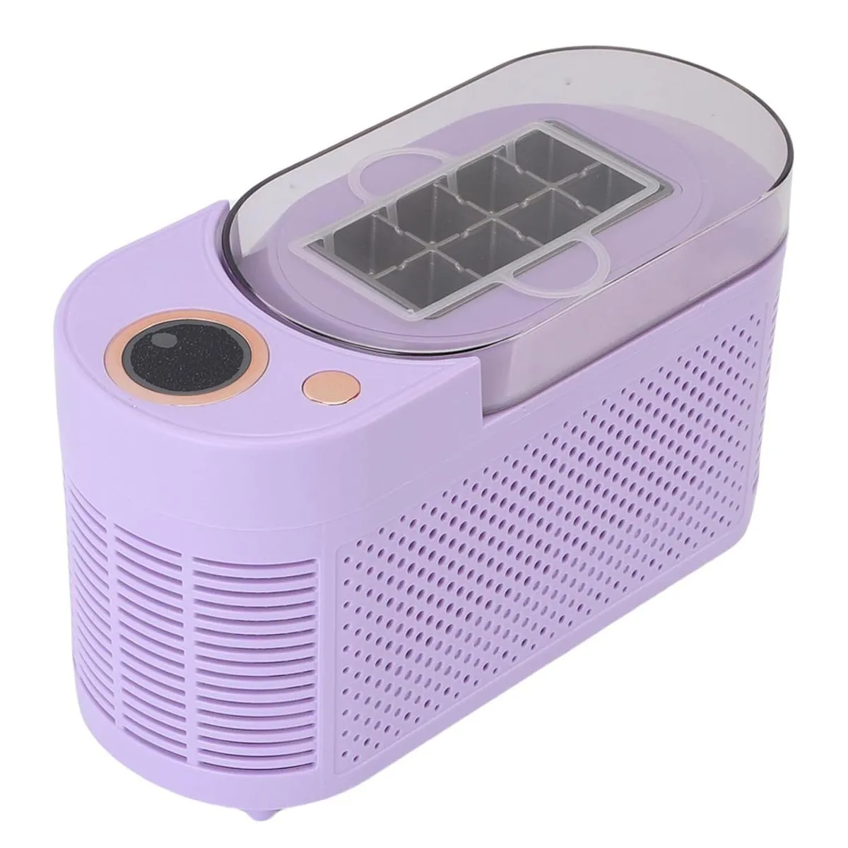 Portable Compact Ice Machine, 8 Square Cubes in 10 Mins, 120W Ice Maker