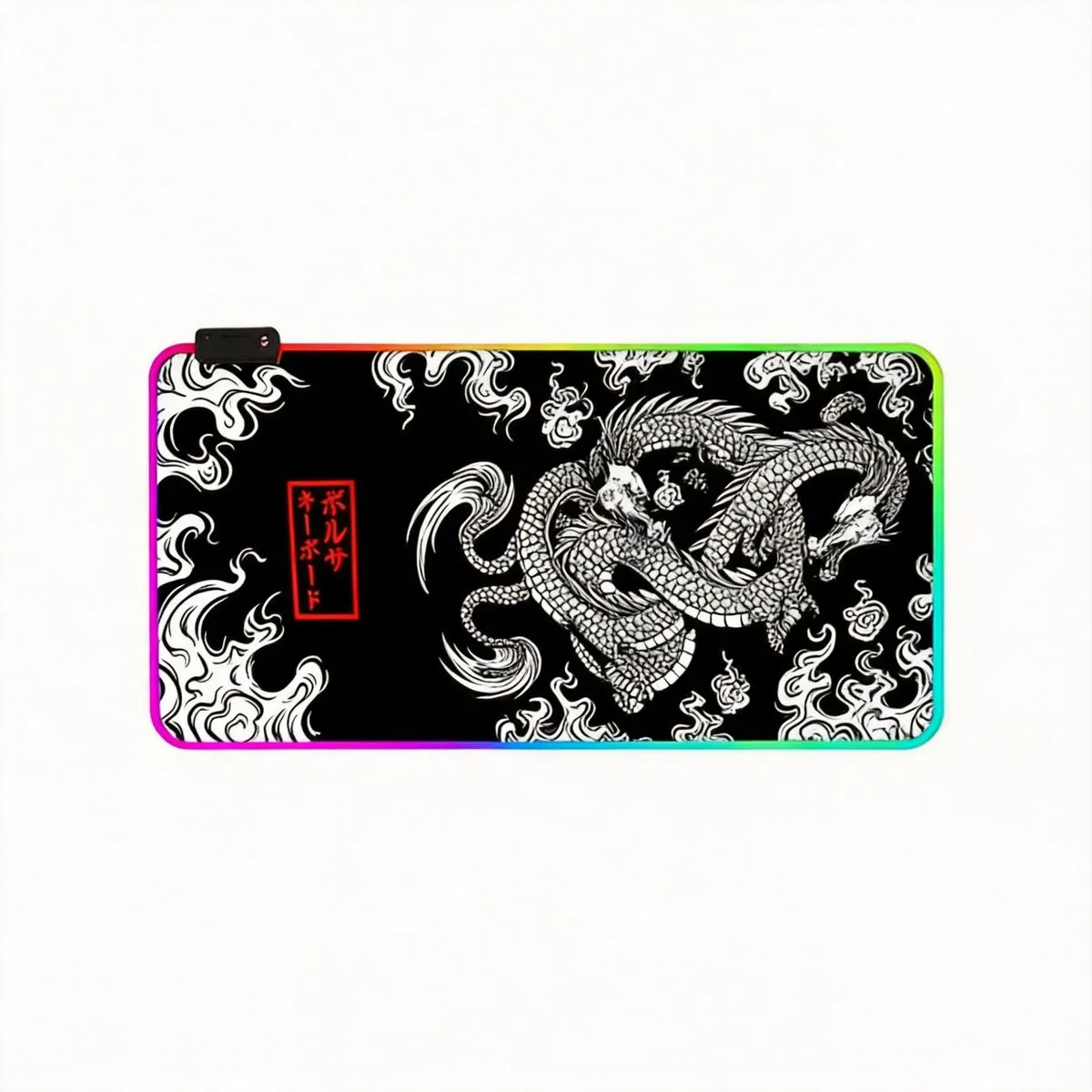 XXL RGB Gaming Mouse Pad With LED Backlit Dragon Design