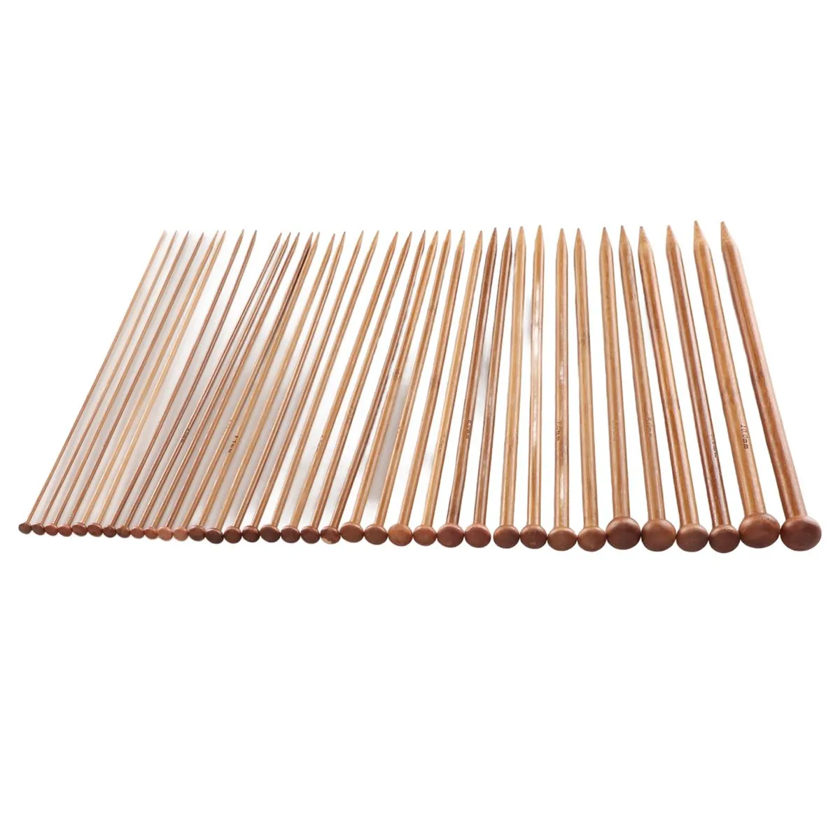 Bamboo Knitting Needles 2-10mm Set of 36