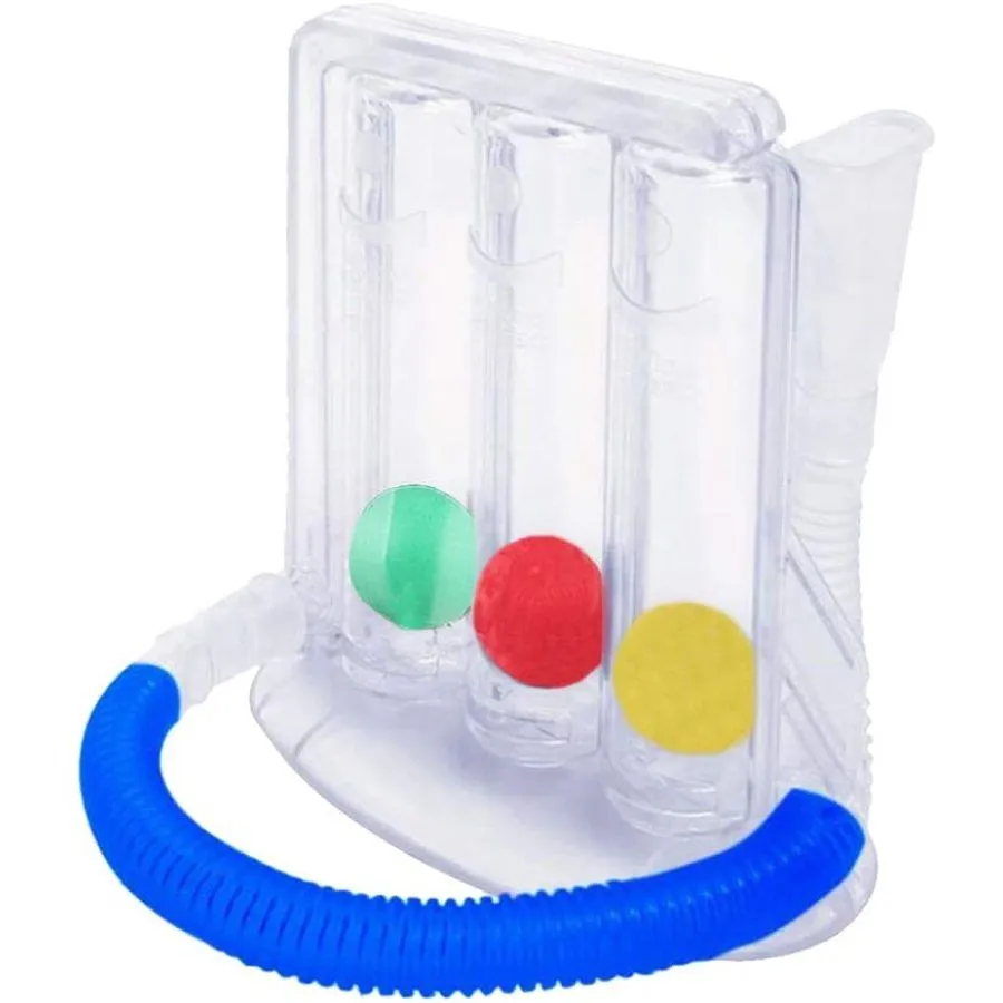 3 Ball Breathing Exerciser, Lung Capacity Training, Incentive Spirometer