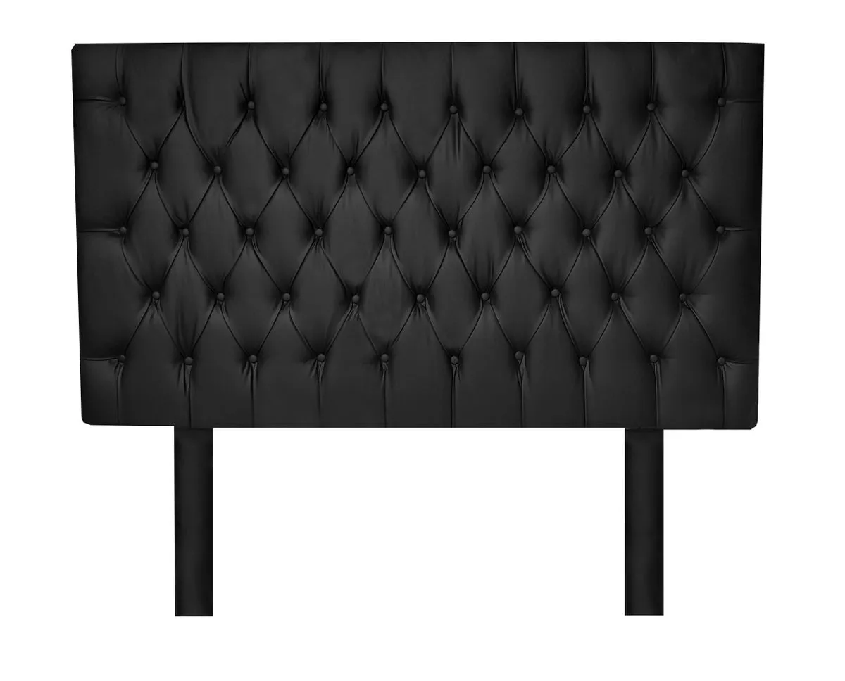 Victorian Headboard Double - Black
