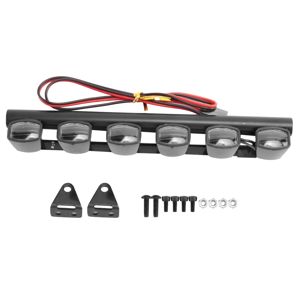 6 LEDs Body Roof Lights for 1/10 RC Crawler Car Truck Accessories