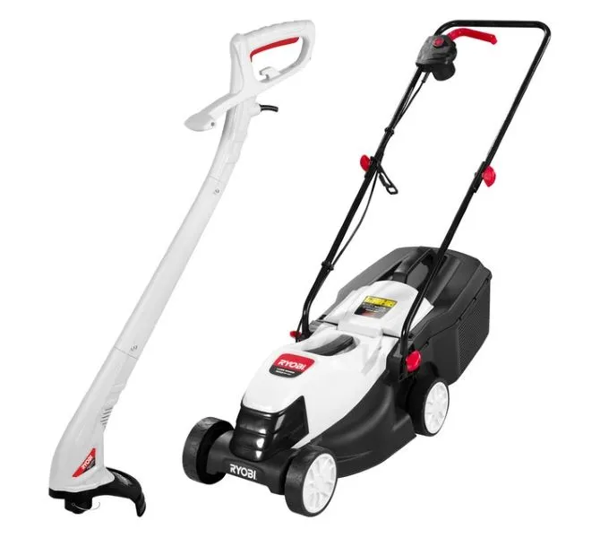 Combo 1200 W Electric Lawnmower and 300 W Trimmer