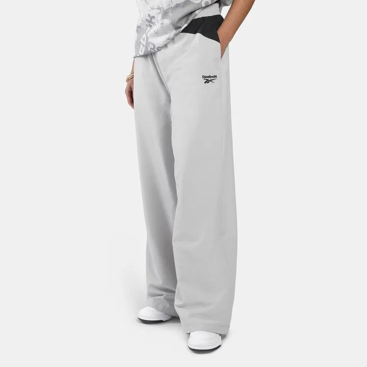 Reebok Women's Street Sport Wide Track Pants - Grey 1/Black