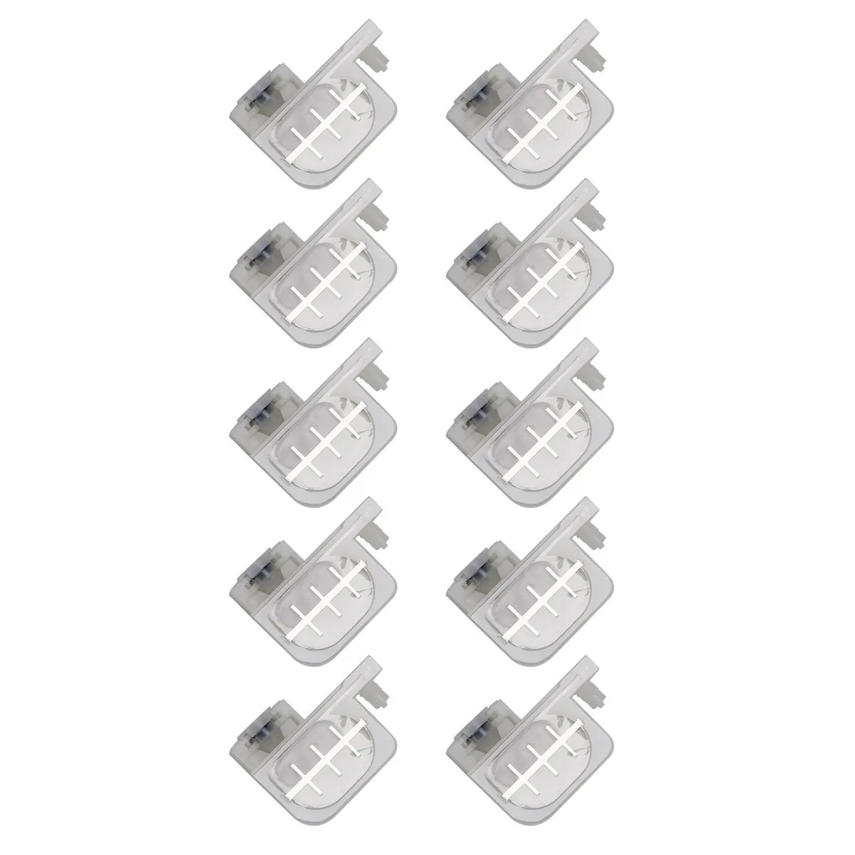 10 Pcs Small Ink Damper Square Head for Epson R1800 Compatible with None