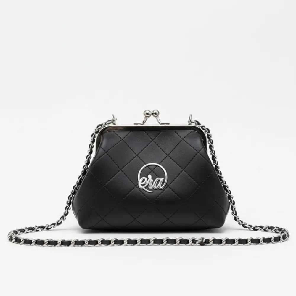 Era By DJ Zinhle Mini Kisslock Bag - Black