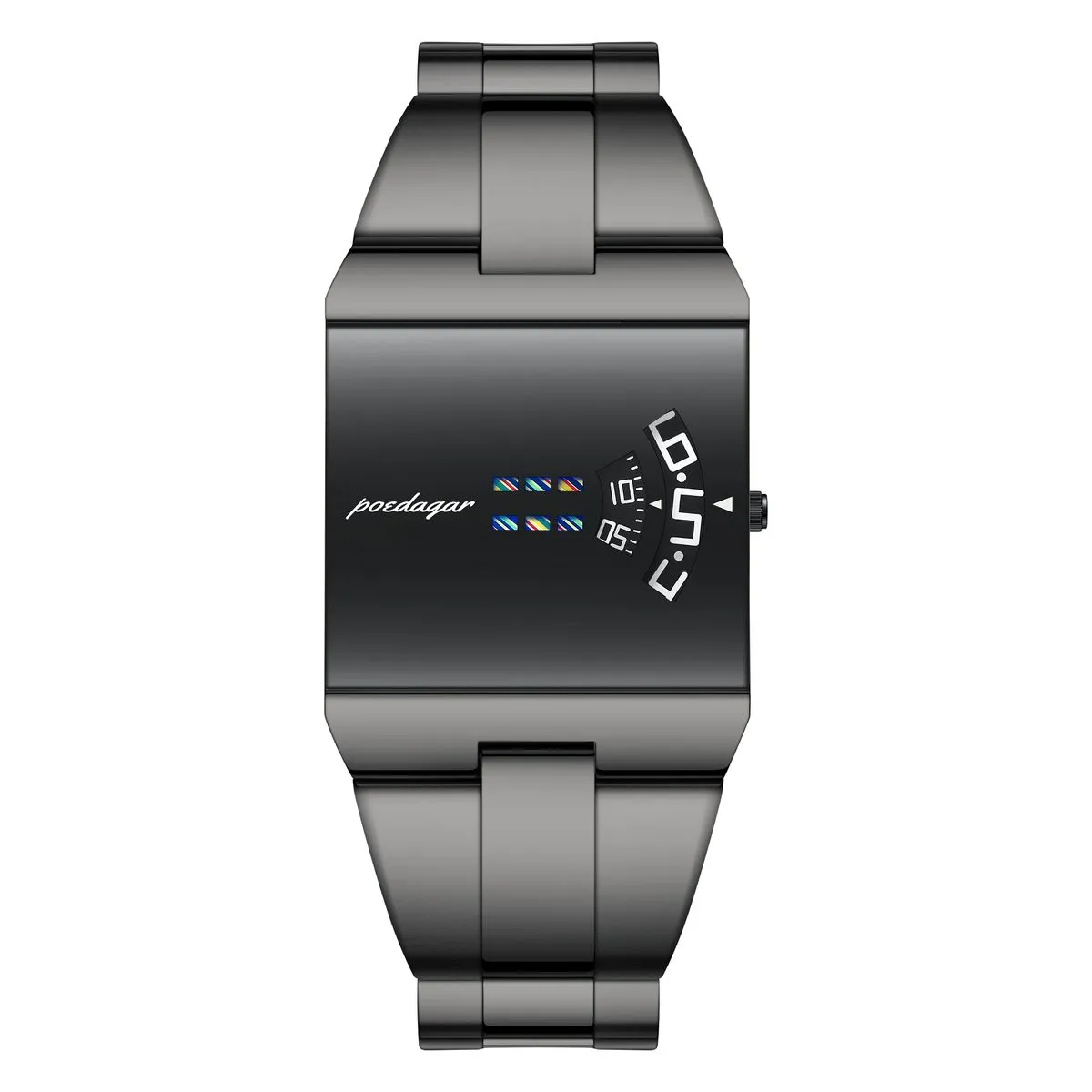 Poedagar Fashion Male Watch Waterproof Business Steel Quartz Watch