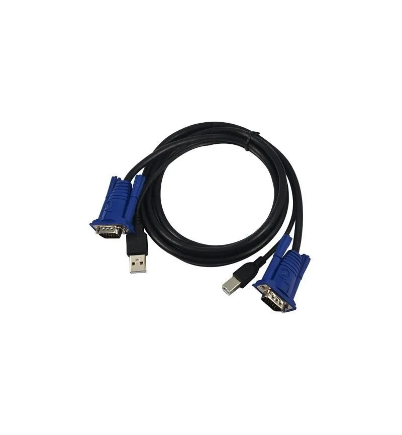 PTech USB To VGA KVM Switch Computer Cable - 1m