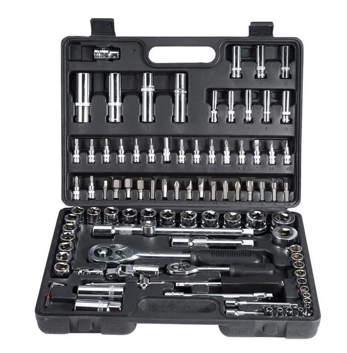 94 Piece Socket and Wrench Set 1/2" 1/4"