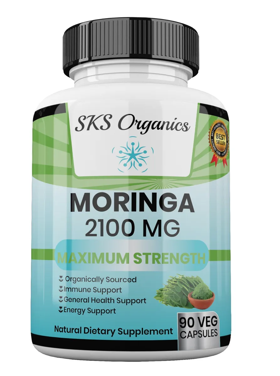 Moringa - Organically Sourced 2100mg Maximum Strength