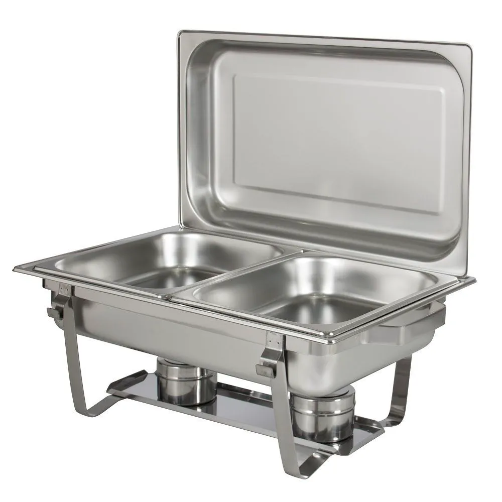Two Burner Chafing Dish with Single Pan