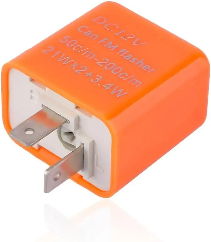 Adjustable LED Flasher Relay for Motorcycle Turn Signals 12V Blink Relay
