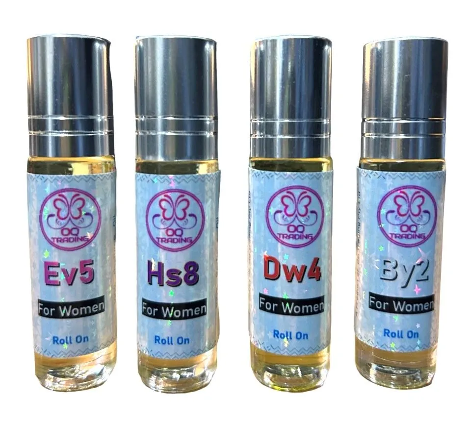 OQ Trading - English Decadent Oil Based Fragrances For Her - Set of 4