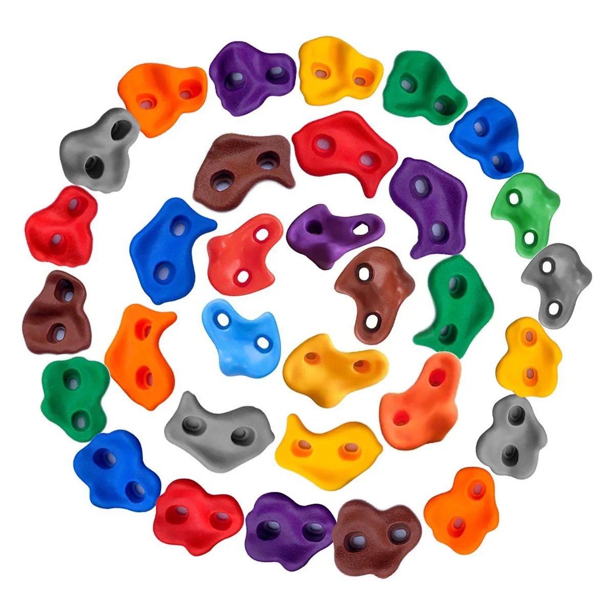 32 Pieces DIY Kids Rock Climbing Wall Holds Grips