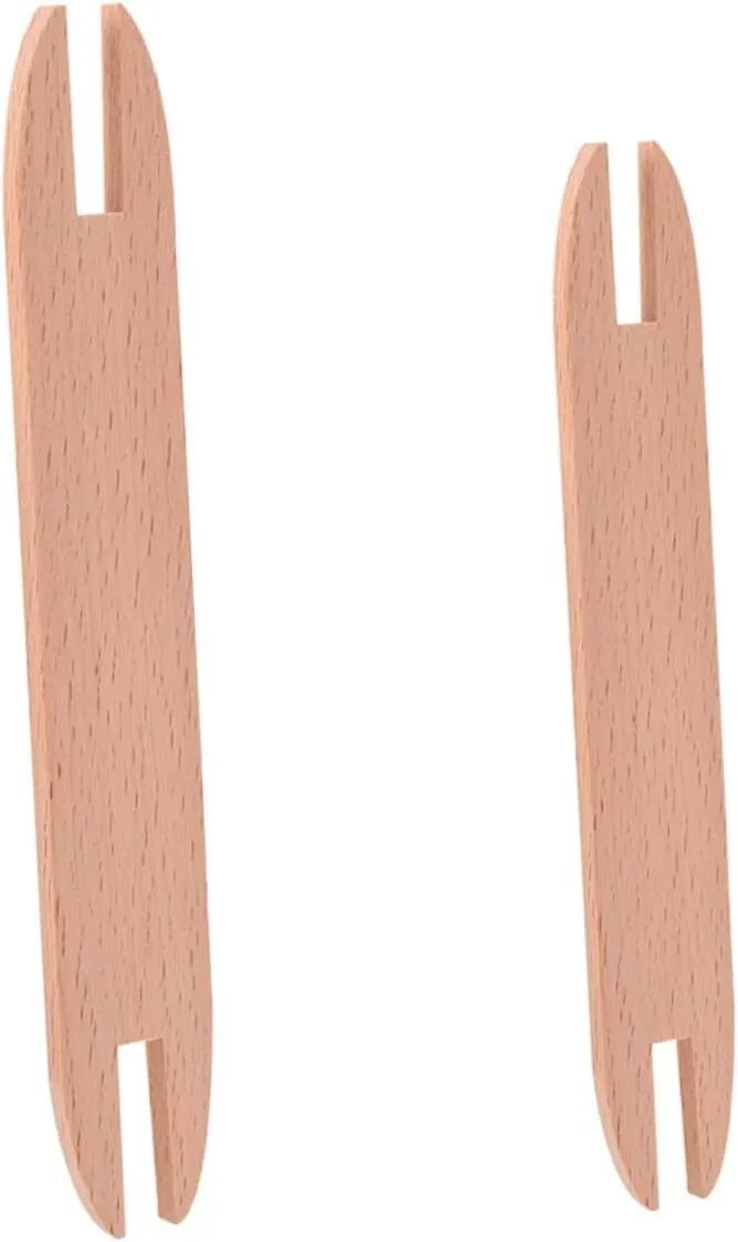 2 Pcs Wooden Weaving Shuttles for DIY Knitting Needles for Scarves