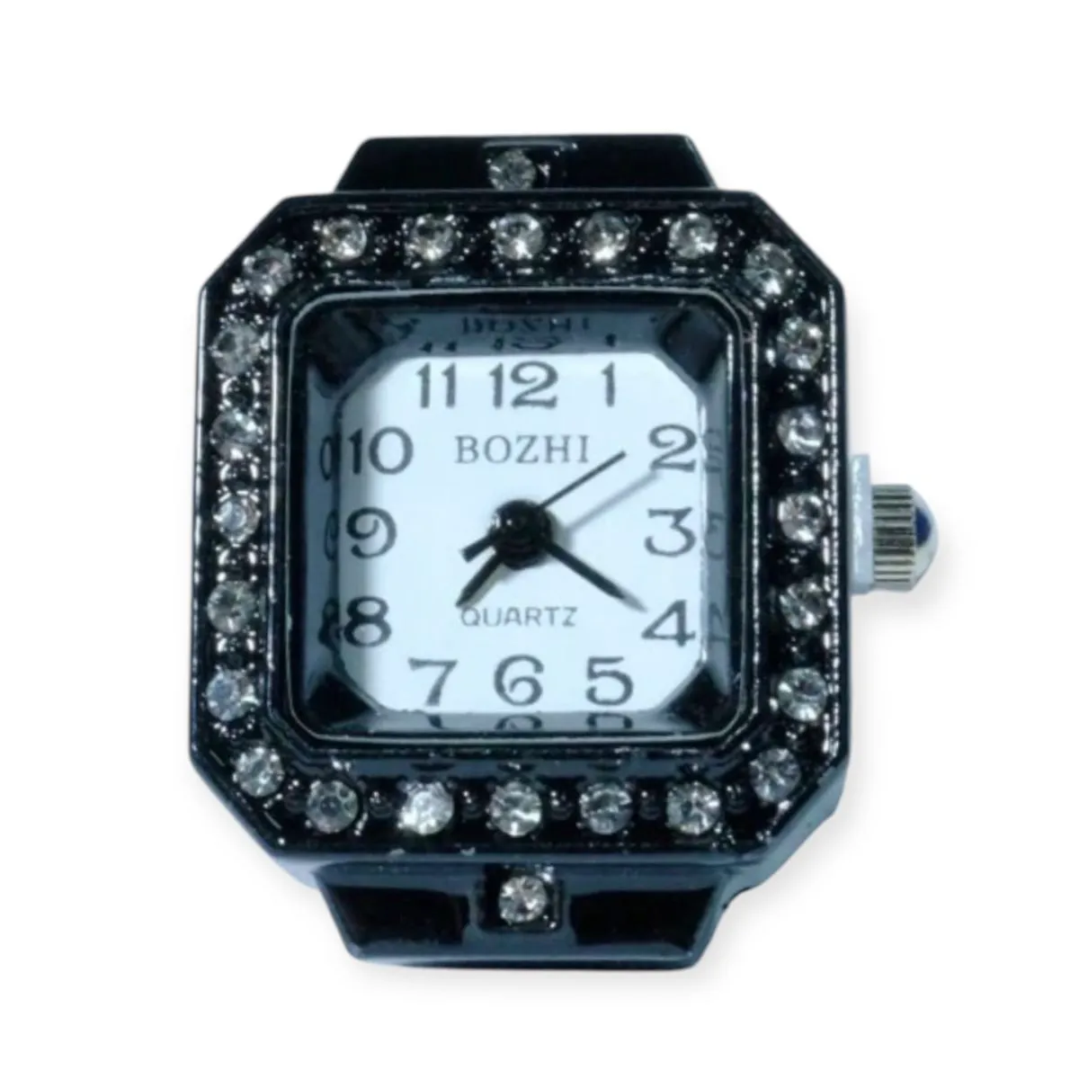 Vintage Colourful Ring Watches - Black