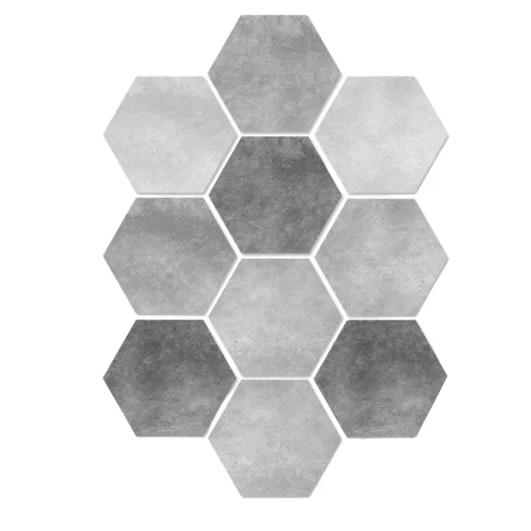 iKids Hexagon Tile Floor Decal - Grey