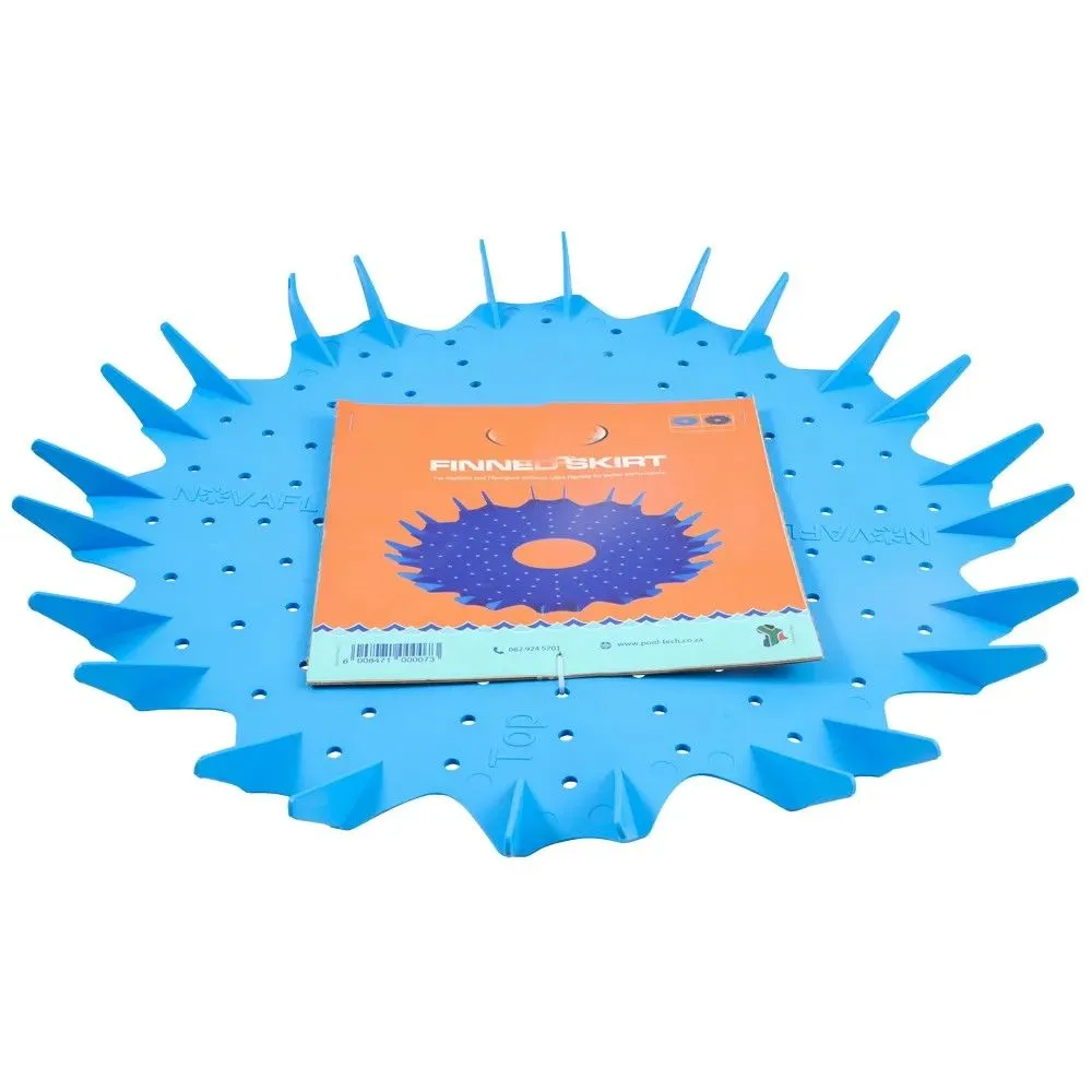 Pool Finned Disk Skirt Light Blue
