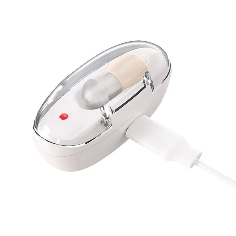 Invisible Single-Ear Sound Amplifier For Seniors With Charging Case