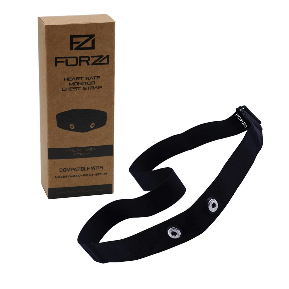 Forza Premium Heart Rate Monitor Strap Replacement - Black