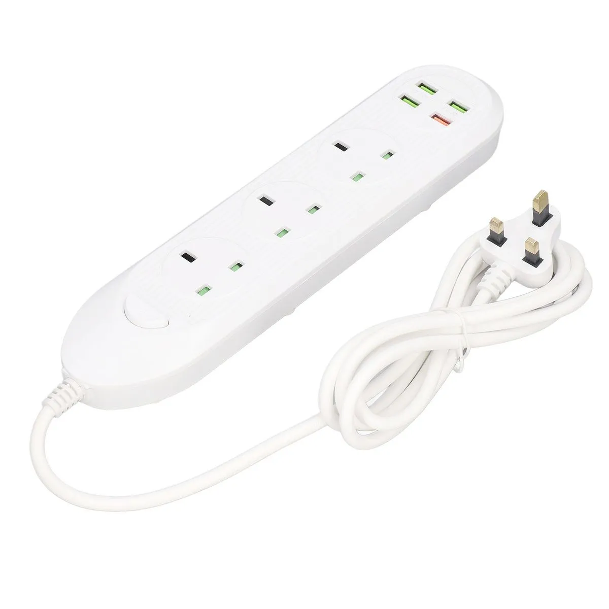 3000W Power Strip with USB C, Multi Functional Extension Socket 6 Outlet