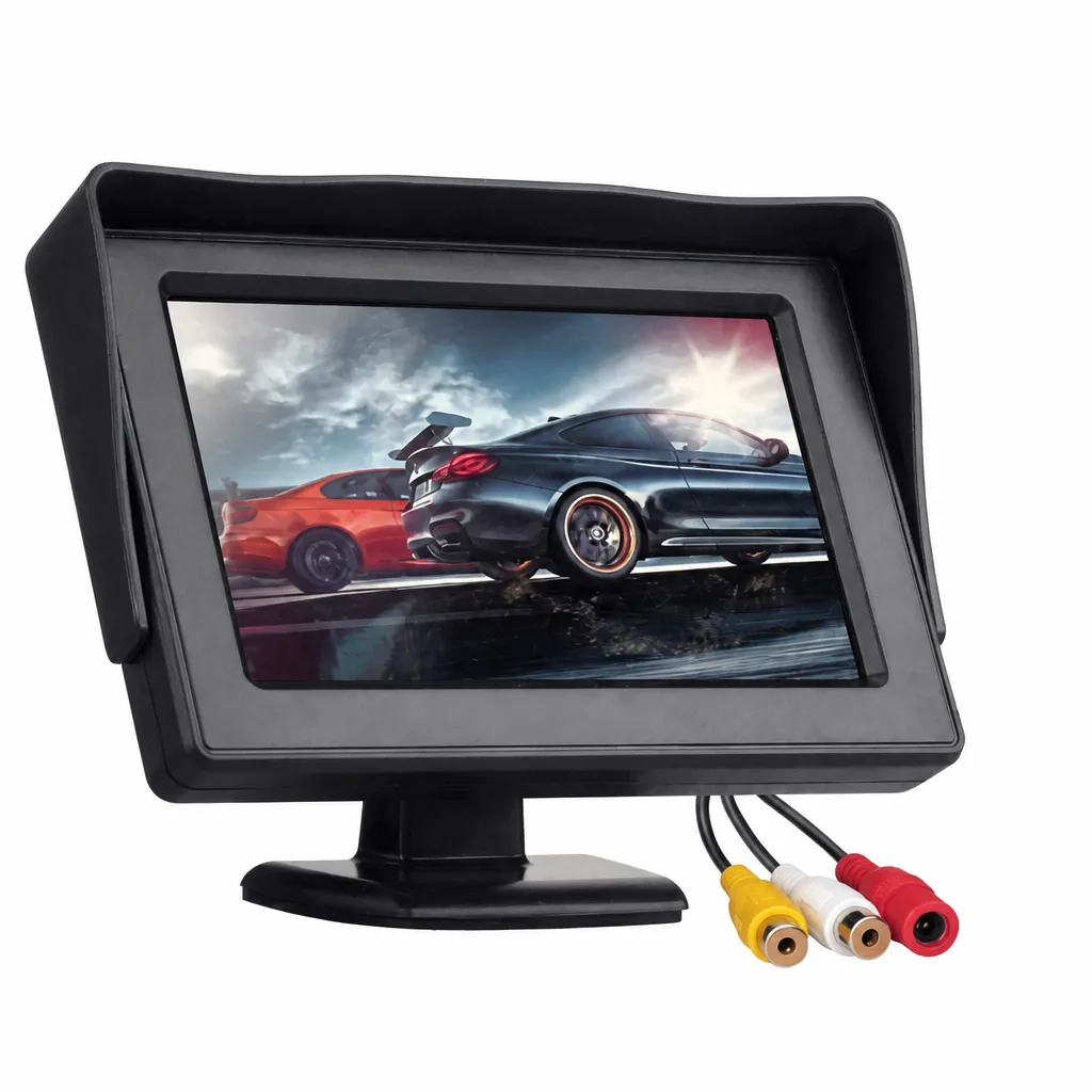 4.3inch Car Monitor with Stand HD Color Display for Vehicle Security