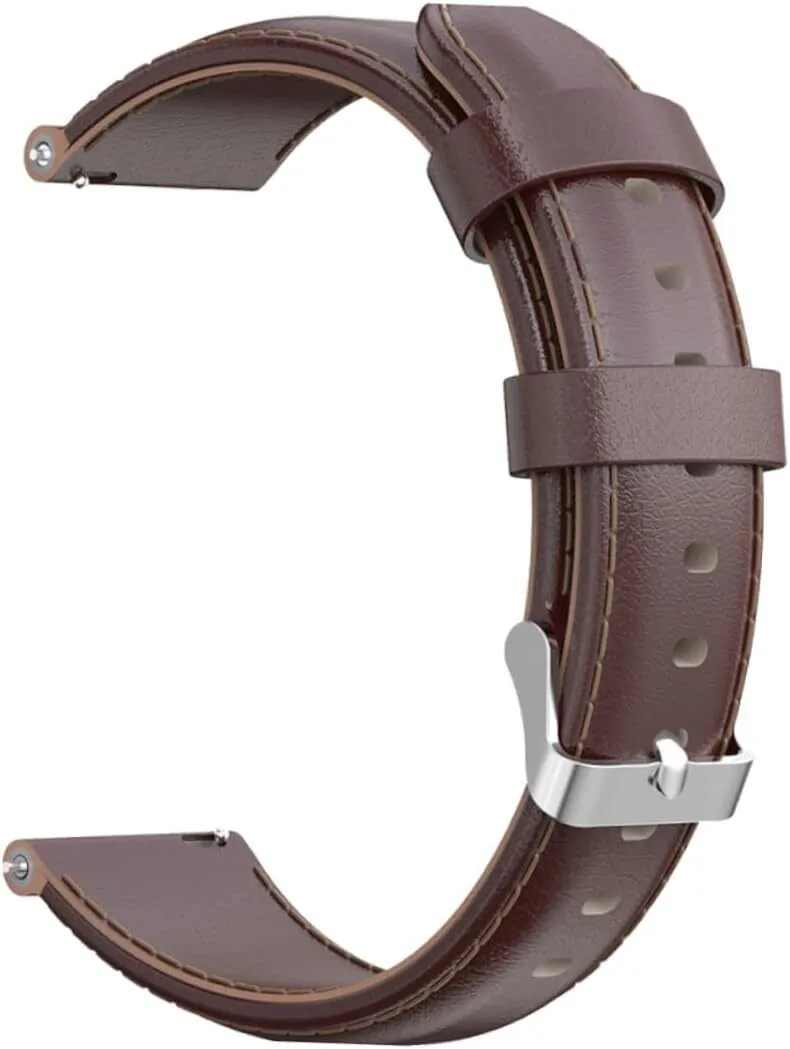 Leather Watch Band Lightweight Waterproof Wear-resistant For Smartwatches