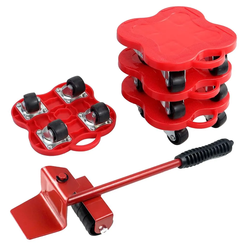360 Rotation 4 Wheels Furniture Mover Dolly for Refrigerator Sofa Cabinet