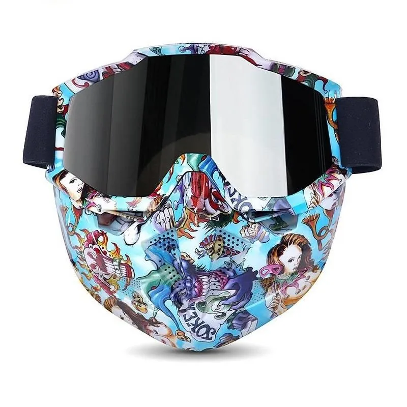 Full Face Motorcycle GelSoft Paintball Airsoft Mask Game MAS2114 Carnvy