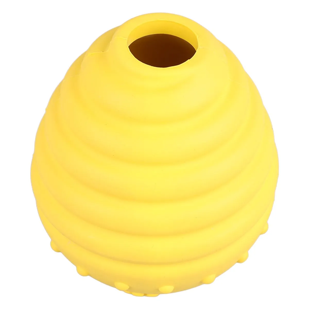 Dog Food Dispensing Puzzle Ball Interactive Safe Rubber Pet Treat Yellow