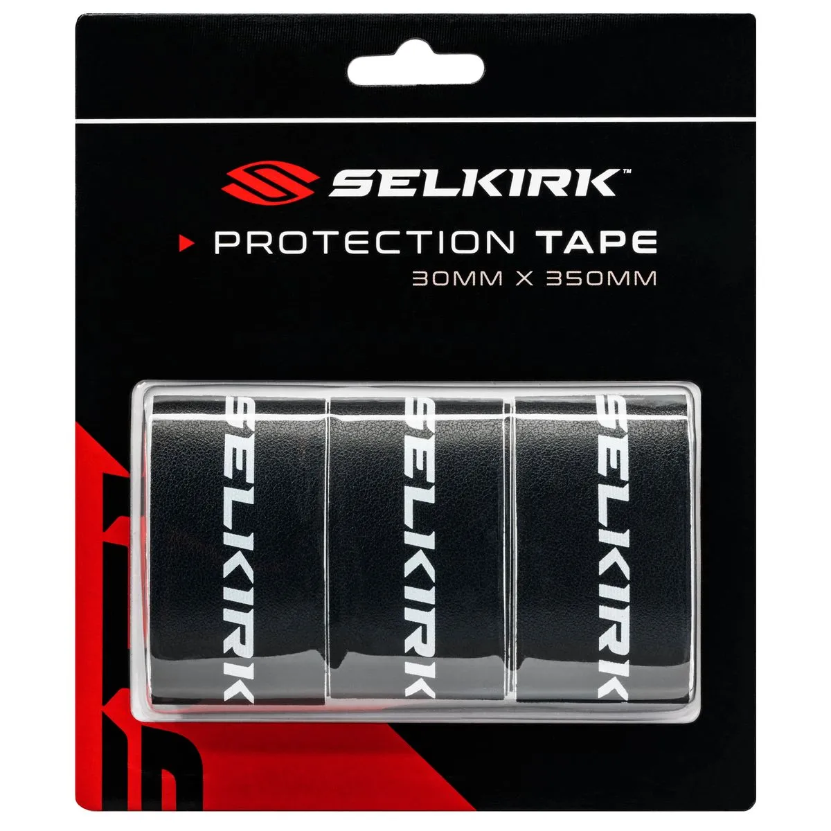 Selkirk Pickleball Paddle Protective Edge Guard Tape - 30mm - 3 Pack - Black