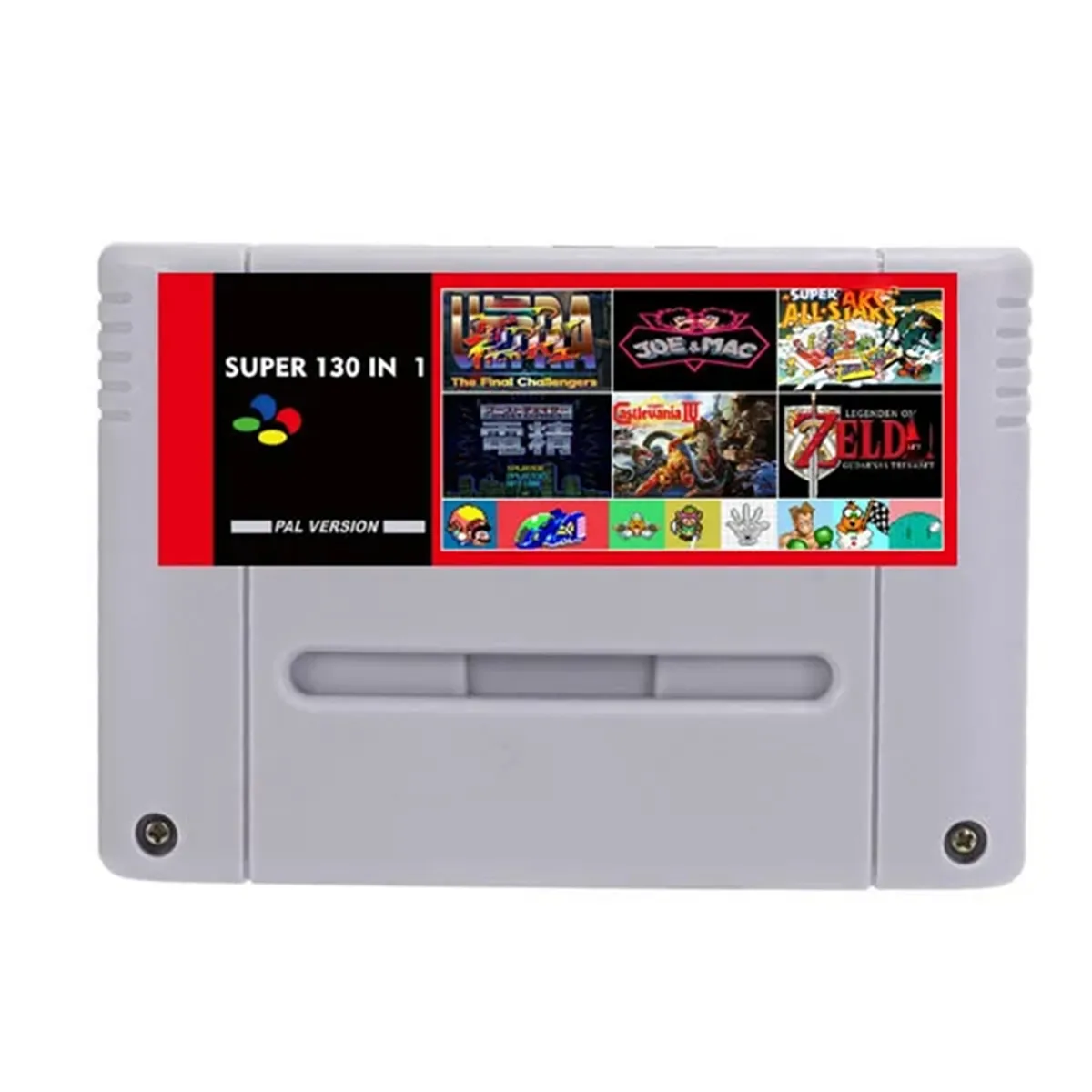 Super 130 in 1 Game Cartridge Game Card for SFC 16 Bit Game Console