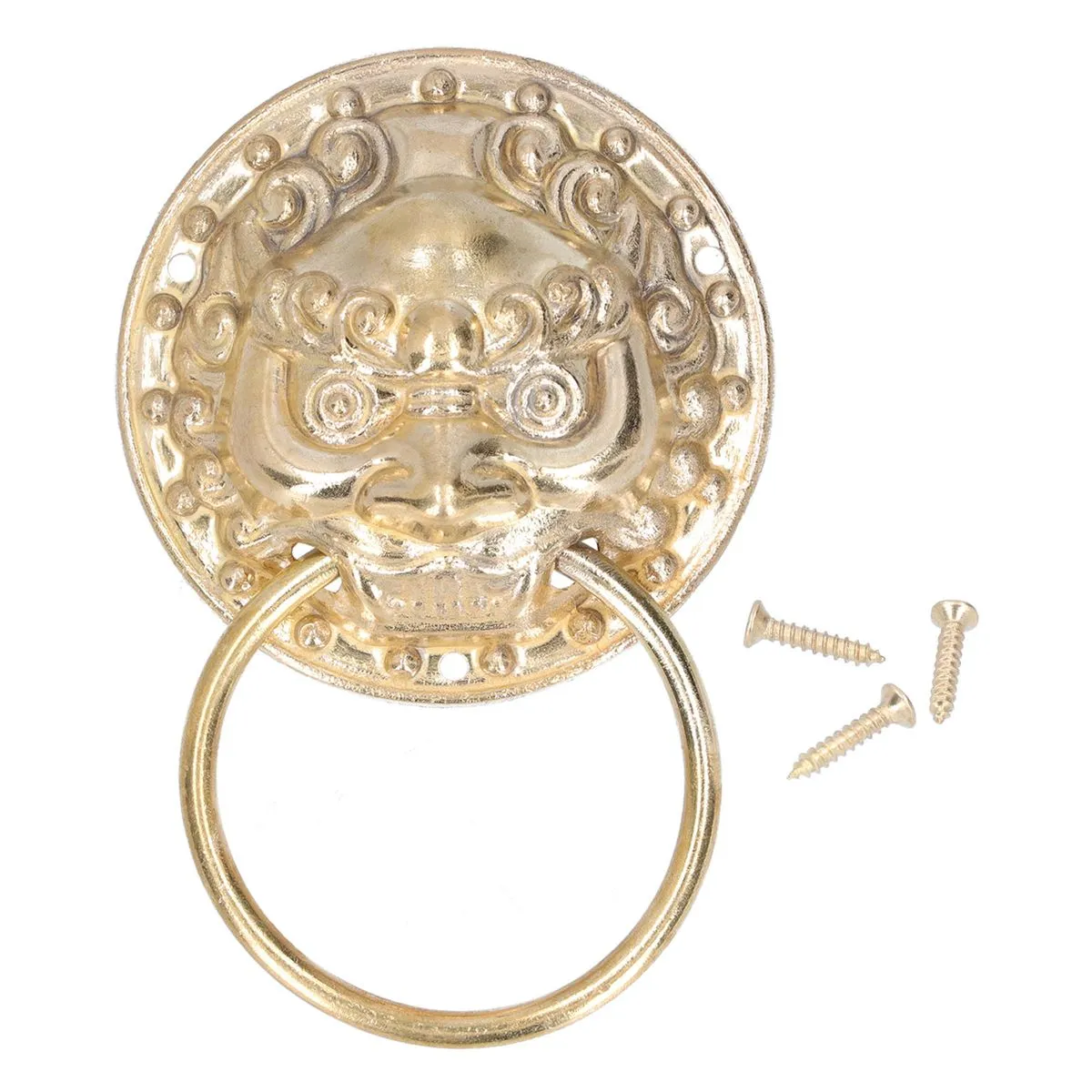 Antique Brass Door Ring Knocker for Gates and Yard Doors