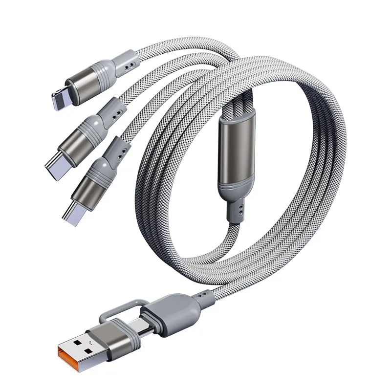 5 in 1 Micro USB Type C Charger Cable 1.2m Multi Usb Cord Compatible iphone