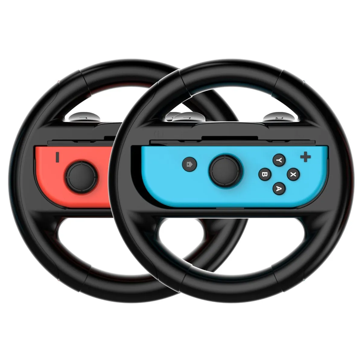 Steering Wheel Compatible with Switch 2 JoyCon Controller - Black