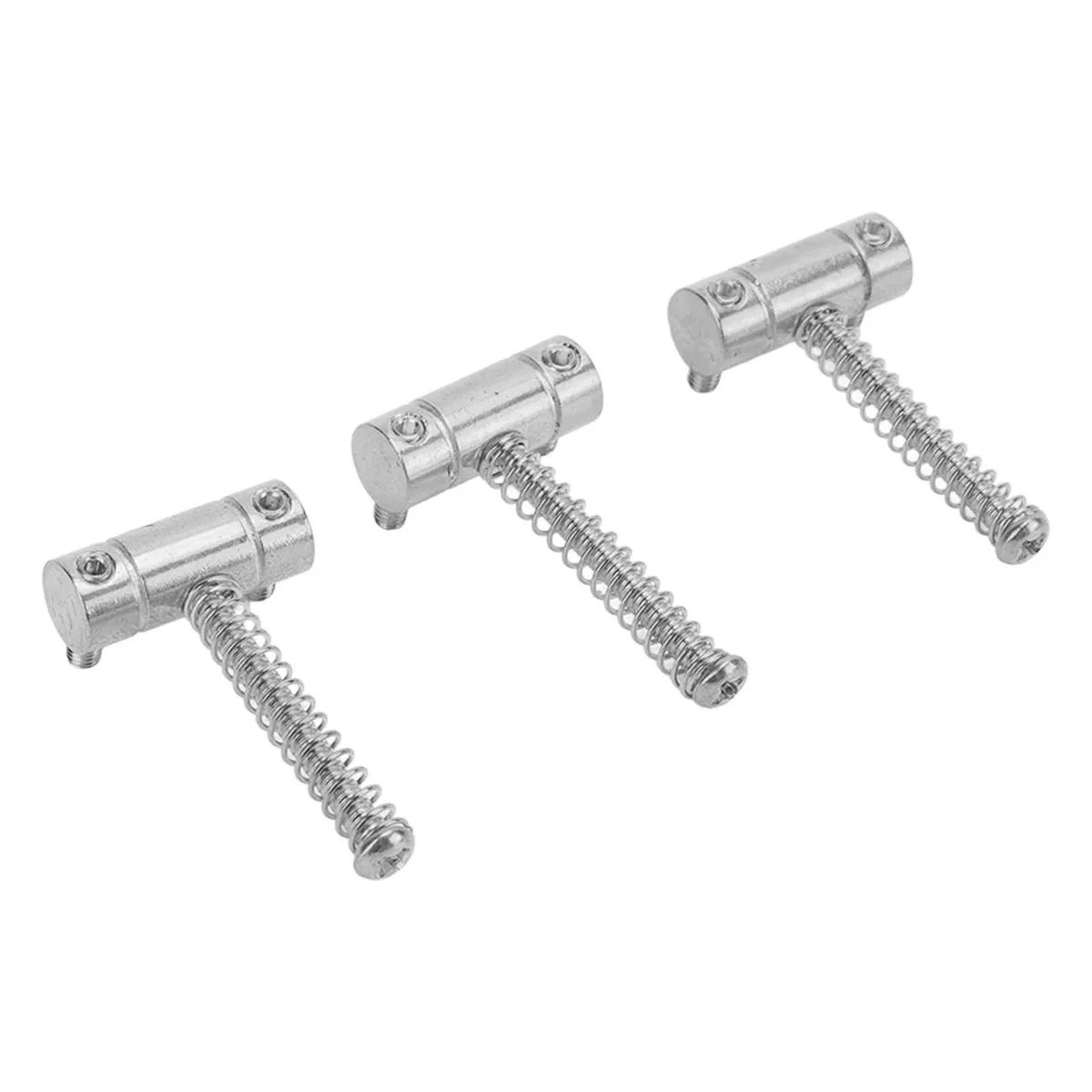 Metal Guitar Bridge Saddles 3pcs with Wrench for Stringed Instrument