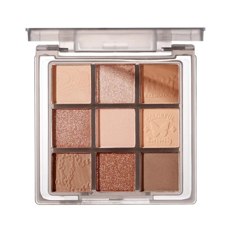 Nine-color Low-saturation Powdery Fine Natural Shimmer Eyeshadow Palette