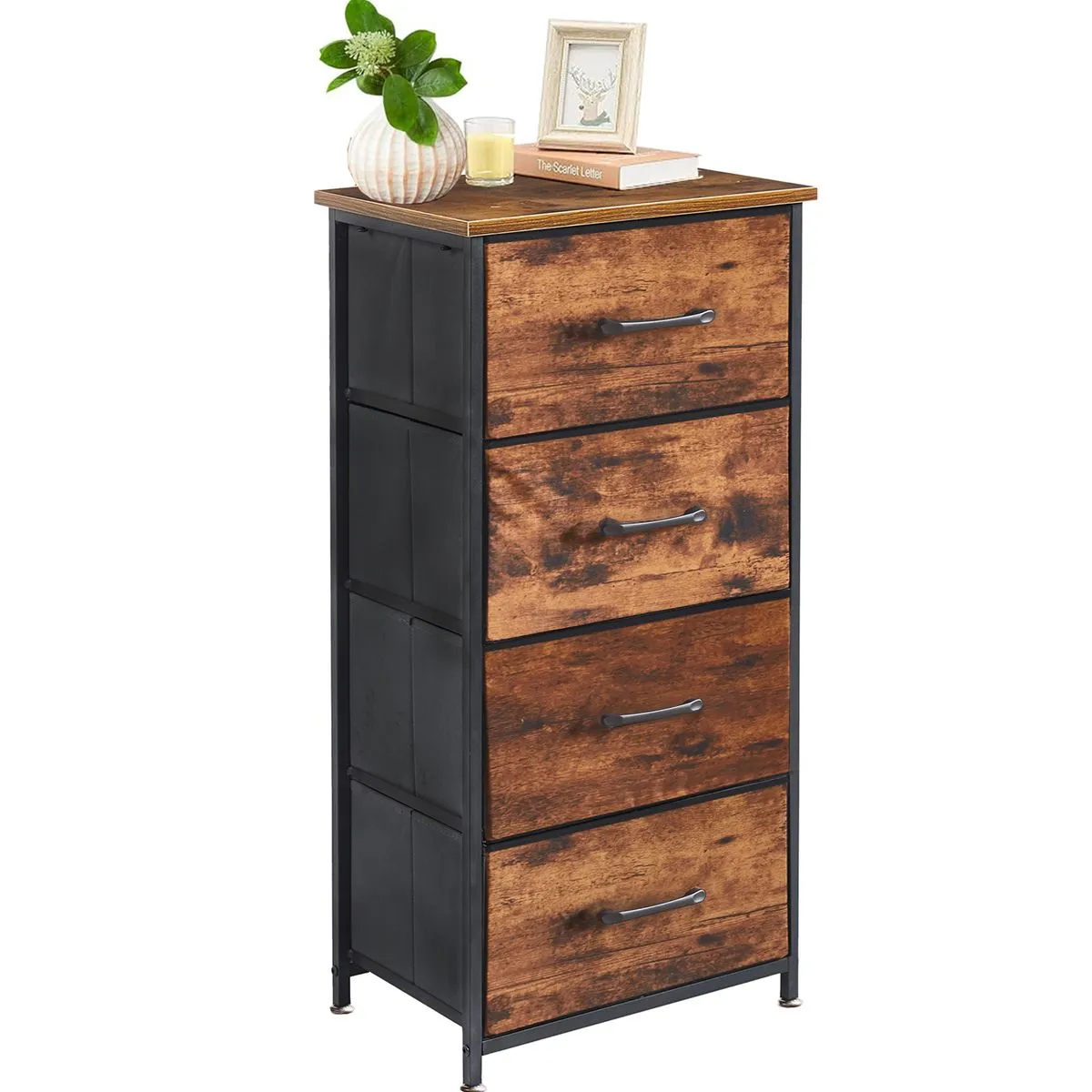 4 Drawers Storage Cabinet Organizer Unit Dressing Table Dresser Chest