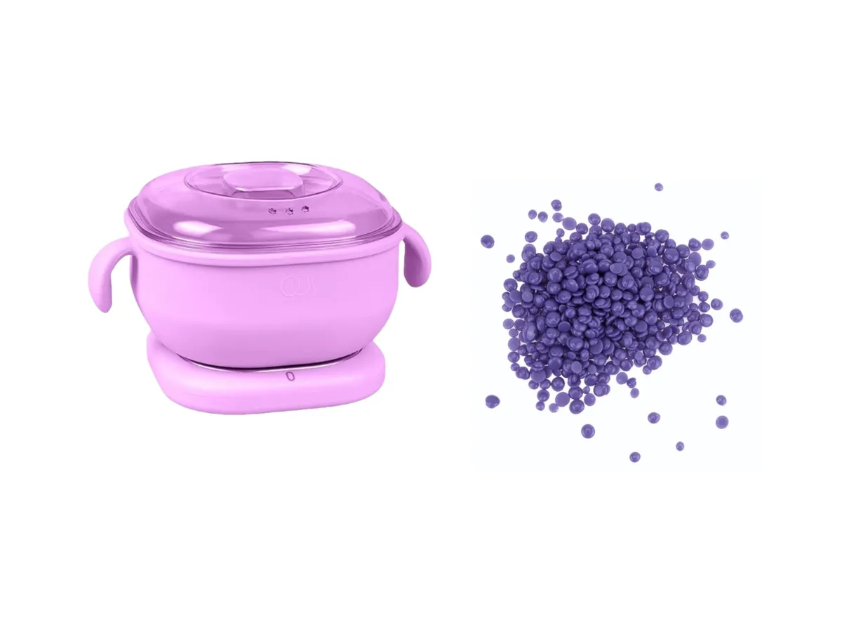 Electric Hot Wax Warmer and Hot Wax Beans - Purple