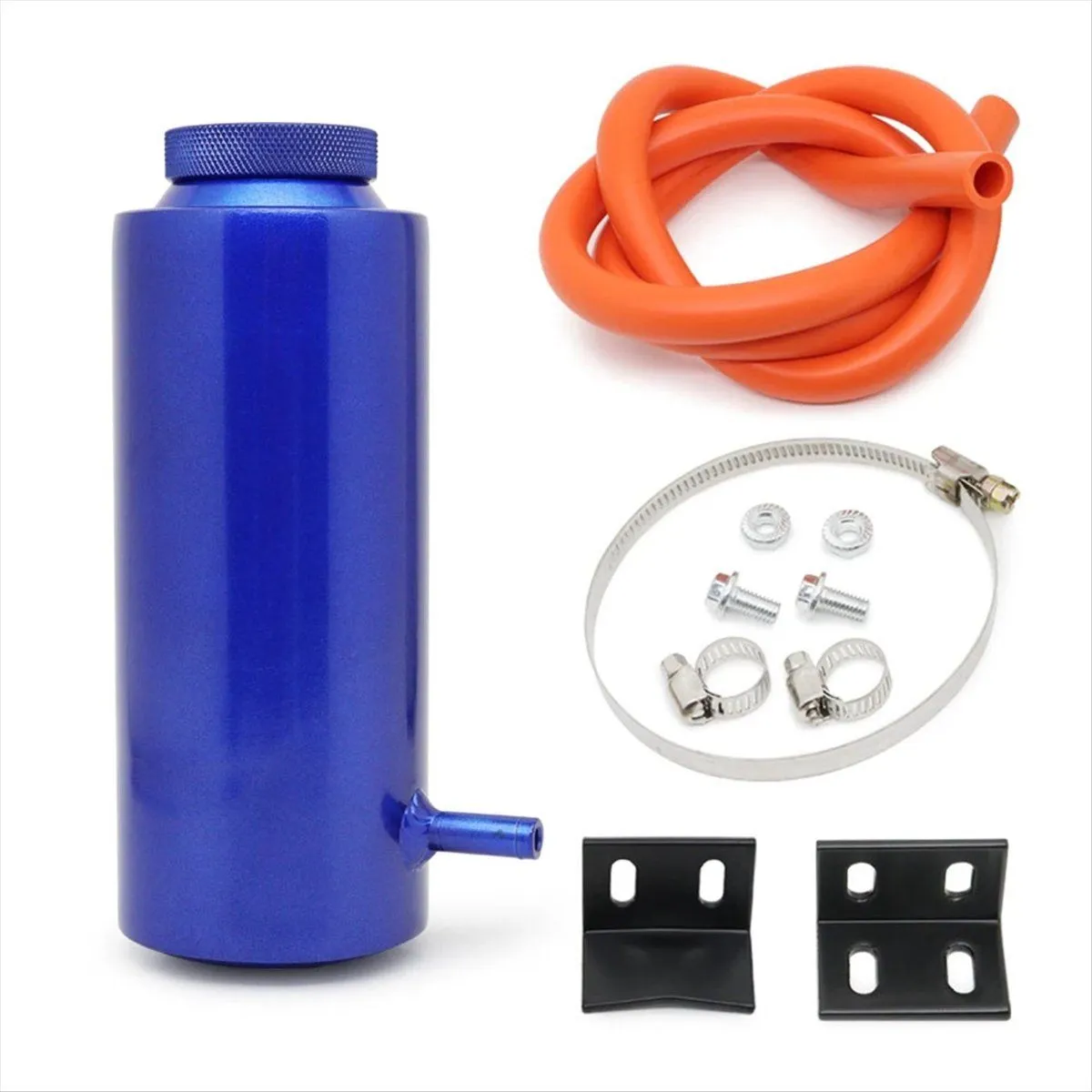 Blue Aluminum Car Radiator Coolant Tank 800Ml Compatible with Universal