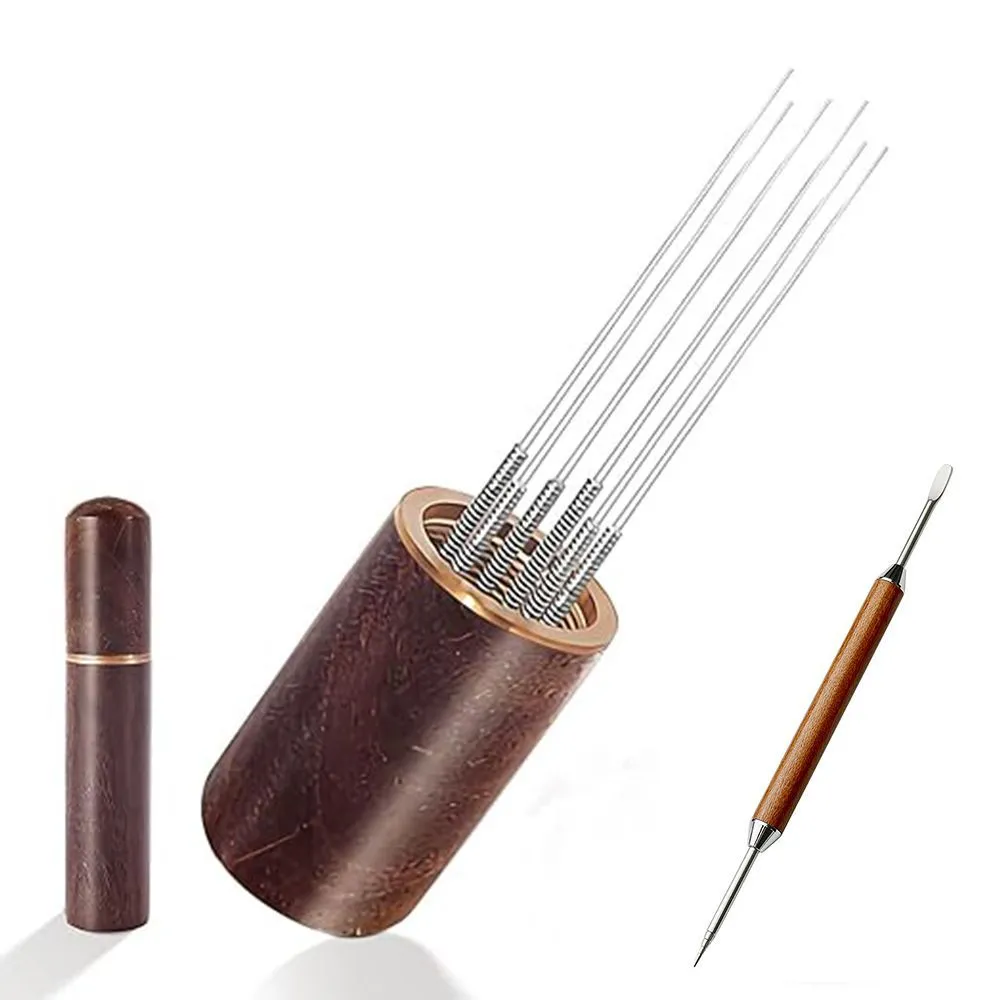 Espresso Blender And 5 (0.4 mm) Fine Stainless Steel Dspresso Needle - Black