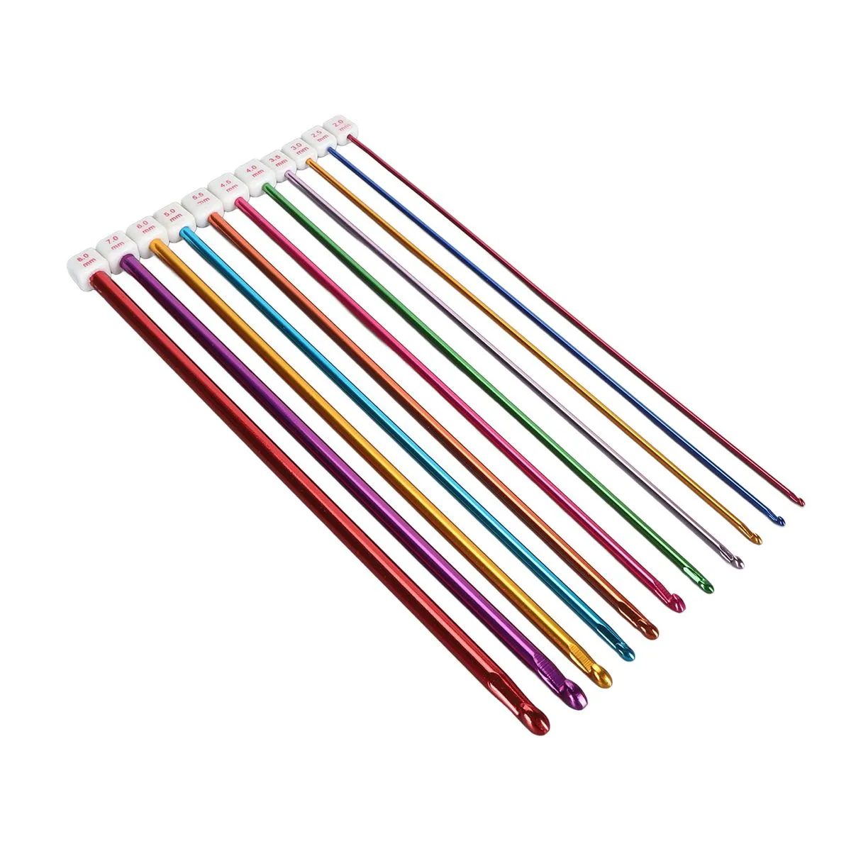 Colorful Aluminum Crochet Hook Set 2-8mm