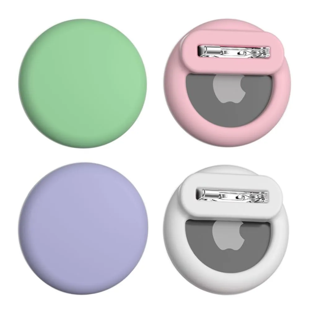4-Pack Kids AirTag Invisible Silicone Protective Case - With Safety Pin
