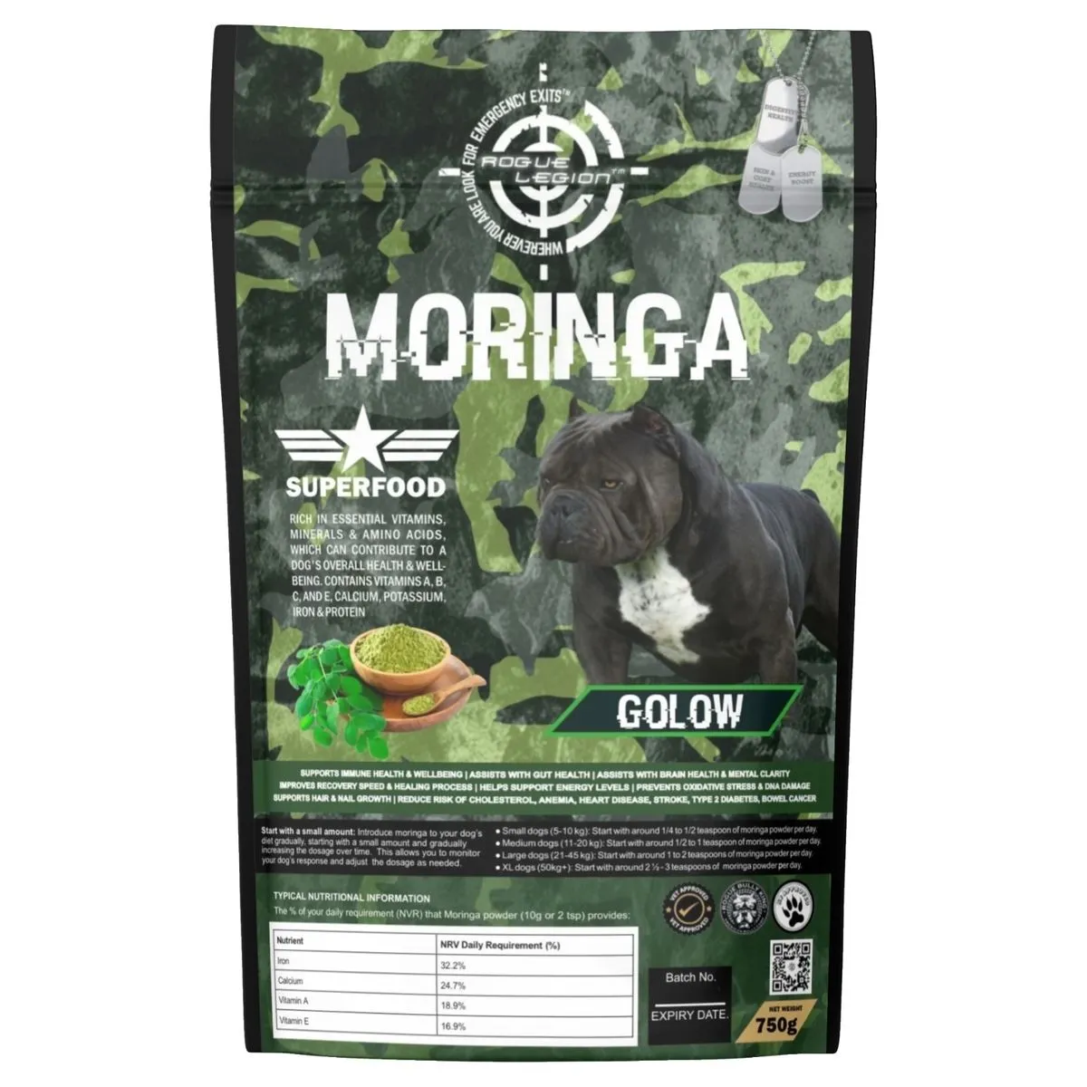 Rogue Legion K9 Moringa - Powder - 750g