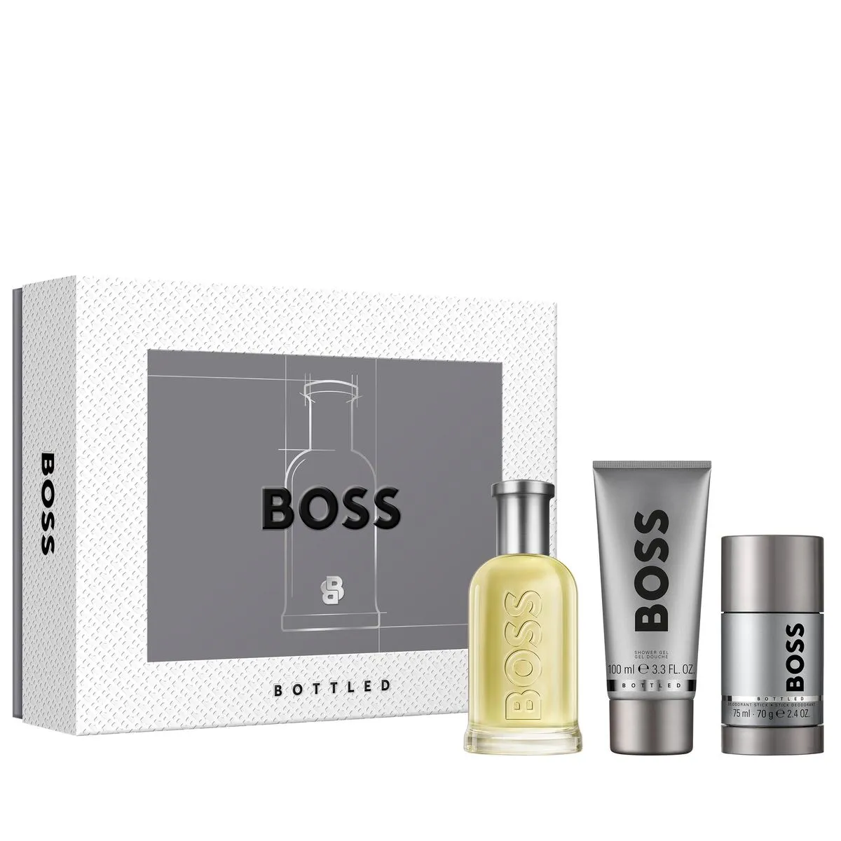 BOSS Bottled Eau de Toilette Trio Gift Set